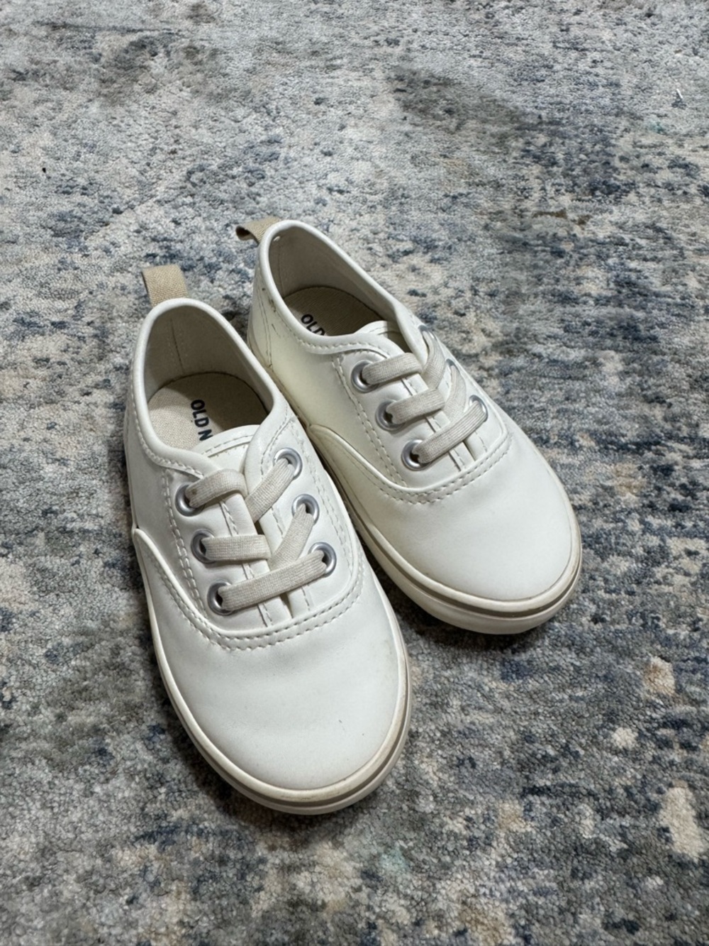 Old Navy Kids White Slip-On Canvas Sneakers